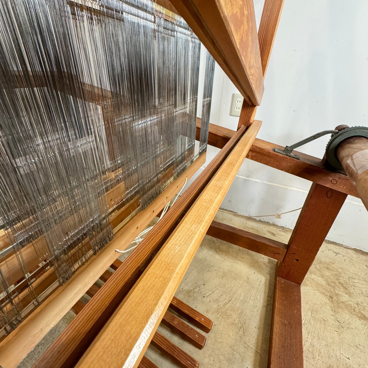 稲垣機料】機織り機 一式 高機 1m巾ツリガマチ式織機