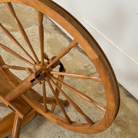 【D359】<東京手織機>紡ぎ車1 Spinning Wheel