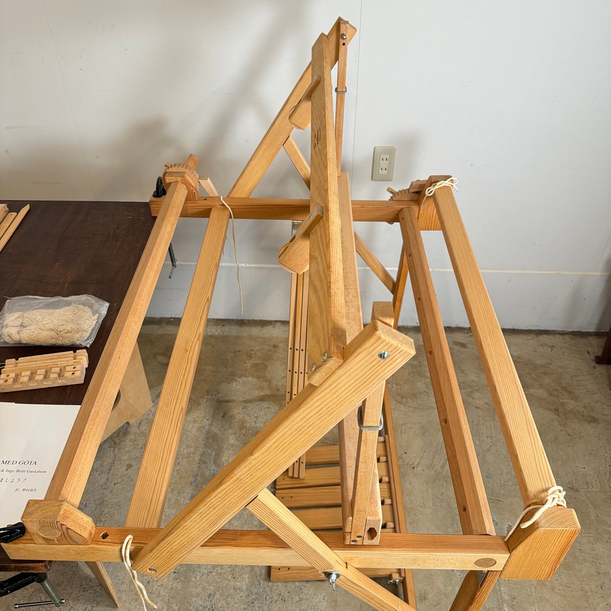 Glimakra スウェーデン製 機織り機 整経台付き 4枚綜絖