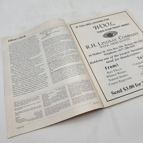 【F1_112】Spin-Off The Magazine for Handspinners winter 1991  /INTERWEAVE PRESS