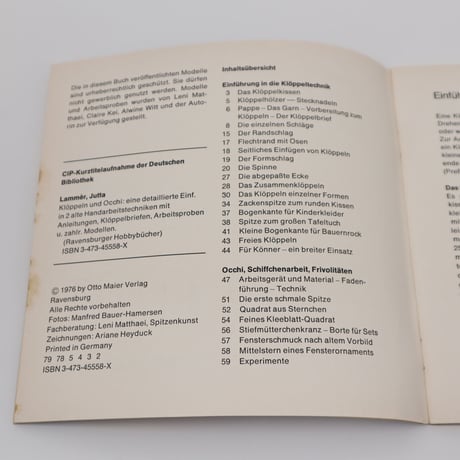 【古本】B4_080　Kloeppeln und Occhi   ボタンレースとタティングレース/ Jutta Lammer