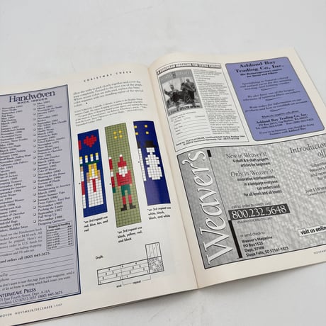 【F1_174】Handwoven November/Dicember 1997  /INTERWEAVE PRESS