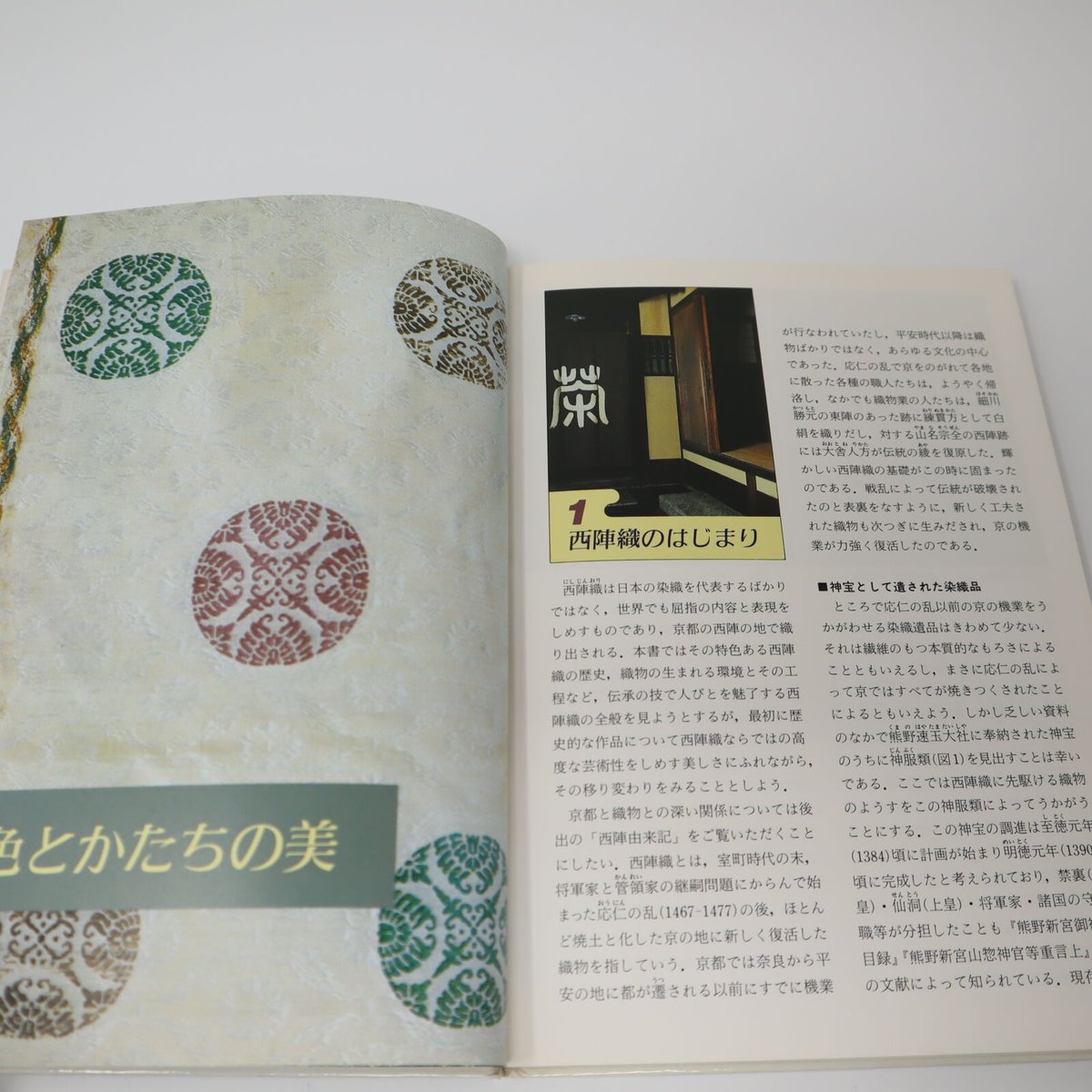 西陣織秀作選　昭和63年度　ふたば書房 B5_038】西陣織―伝承の技 / 切畑 健 松尾 弘 | 染め・織り道具 SHIRO.