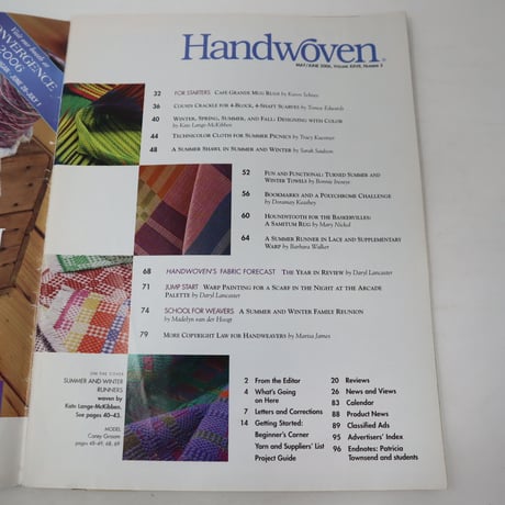 【古本】B2_222　HANDWOVEN May / June 2006