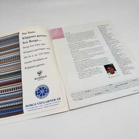 【F1_261】VAV MAGASINET nr 3:2000 /Scandinavian Weaving Magazine /Scandinavian Weaving Magazine