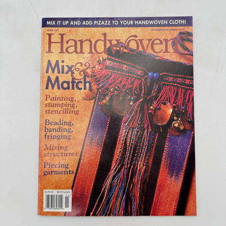 【F1_178】Handwoven November/Dicember 2000  /INTERWEAVE PRESS