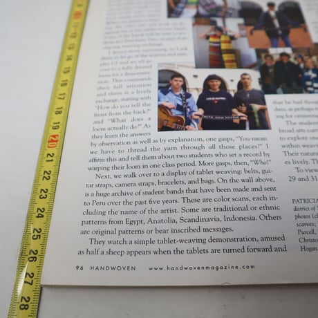 【古本】B2_222　HANDWOVEN May / June 2006