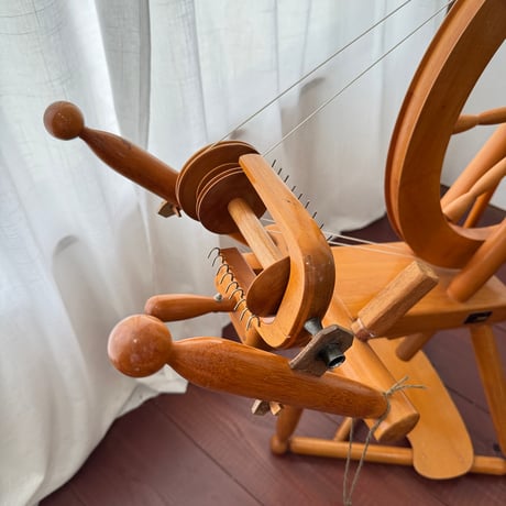 【DA714】<東京手織機> 紡ぎ車 紡ぎ車2 Spinning Wheel