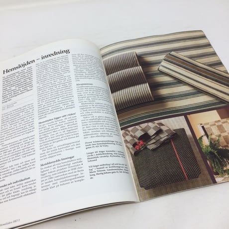 【古本】B204   Hemslöjden Magazine   1987/1