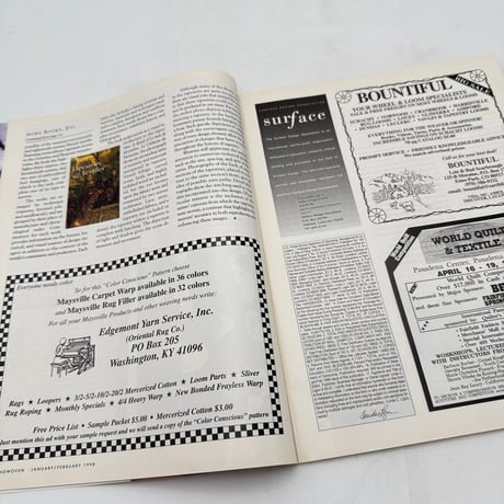 【F1_204】Handwoven January/February 1998  /INTERWEAVE PRESS
