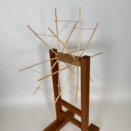 織の道具　かせかけ台　カウンター付き CATEGORY かせかけ・座ぐり・管巻き・紡ぎ車（和） | 染め・織り