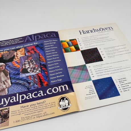 【F1_264】Handwoven January/February 2002  /INTERWEAVE PRESS