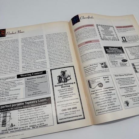 【F1_268】Handwoven May/June 2002  /INTERWEAVE PRESS