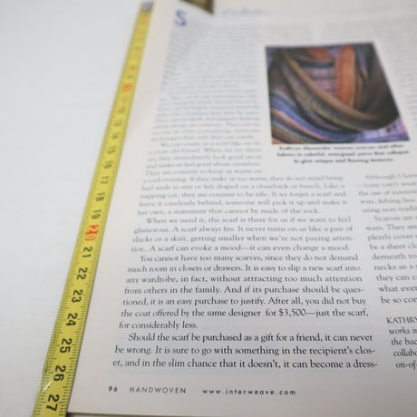 【古本】B2_204　HANDWOVEN November / December 2002