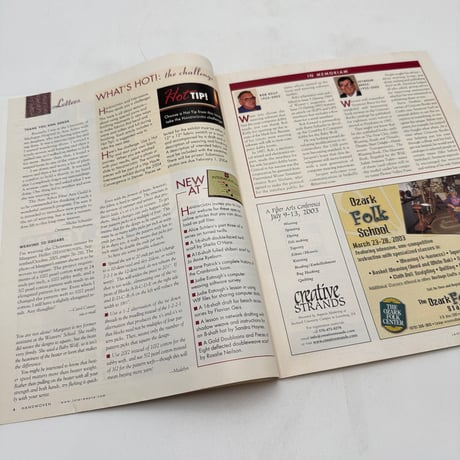 【F1_187】Handwoven January/February 2003  /INTERWEAVE PRESS