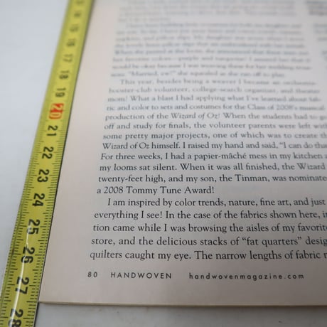 【古本】B2_232　HANDWOVEN May / June 2008