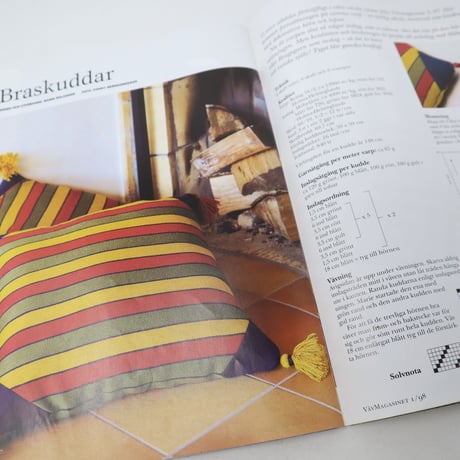 【古本】B2_259　Vav Magasinet　VÄVMAGASINET NR1 1998 英訳小冊子付