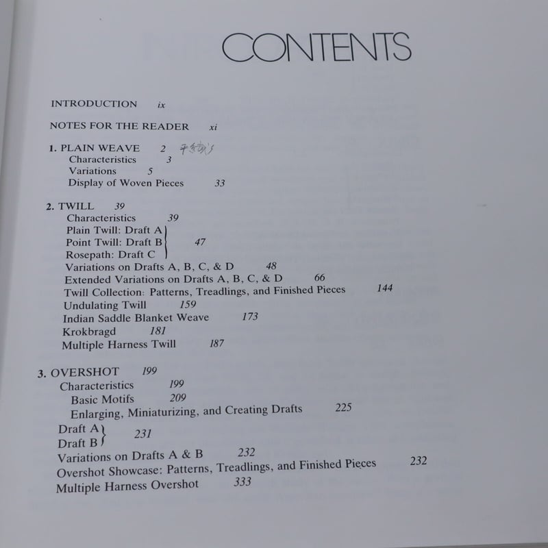 THE WEAVING BOOK 機織り 古本】B2_16 THE WEAVING BOOK Patterns & Ideas /