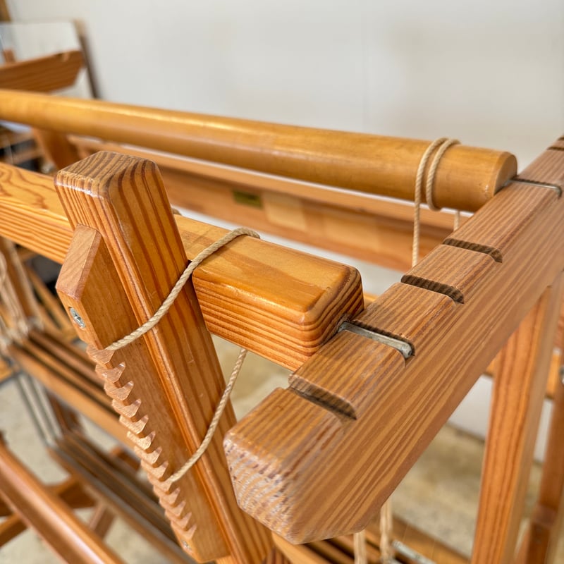 別途送料要・A187】<クマクラ>X-85型機織 織幅80cm 踏板6枚 4枚綜絖