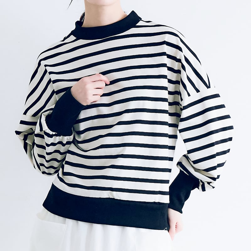 COGTHEBIGSMOKE ボーダー　長袖カットソー　コットン COGTHEBIGSMOKE SQUARE TOP ボーダー COGTHEBIGSMOKE SQUARE TOP