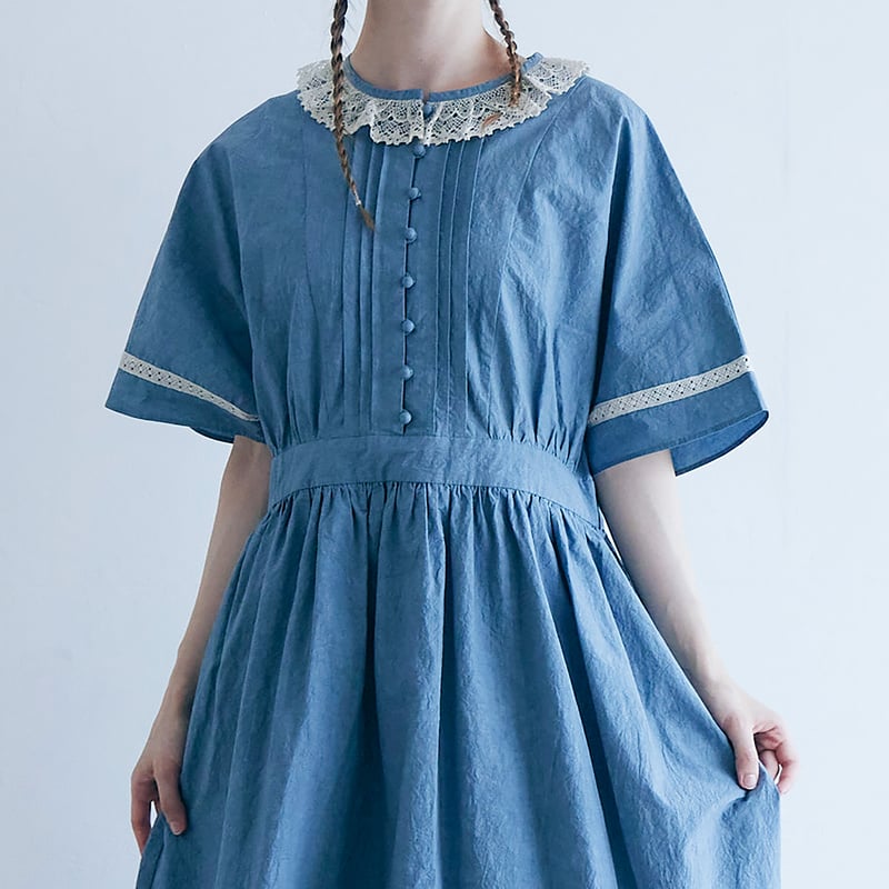 MAGALI コットンリネン・ファナージュ・クラシックワンピース fit=scale-down,w=1200