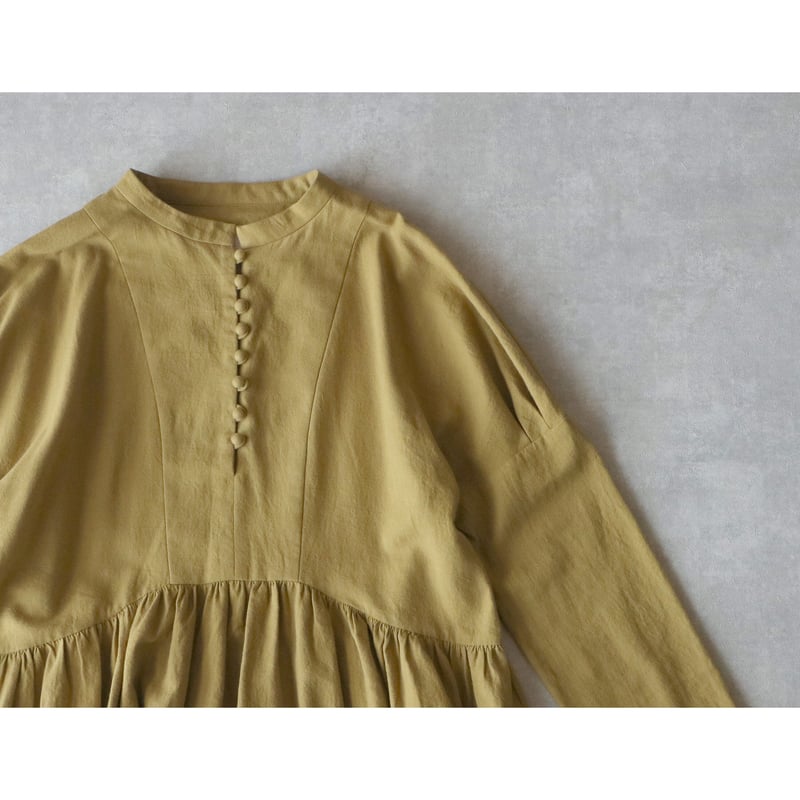 【タグ付新品】MAGALI 東炊きコットンビエラ クラシックワンピース 東炊きコットンビエラ・クラシック・ワンピース／ハニー