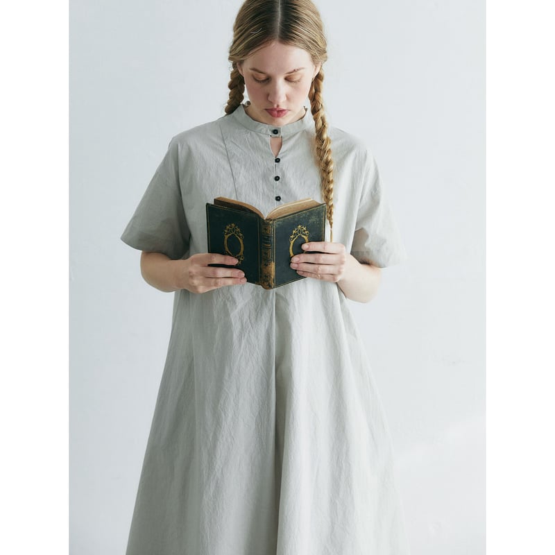【HOBBS LONDON】ベキコットンドレス 天日干しコットン・ペザントドレス/グレー | select shop Calli