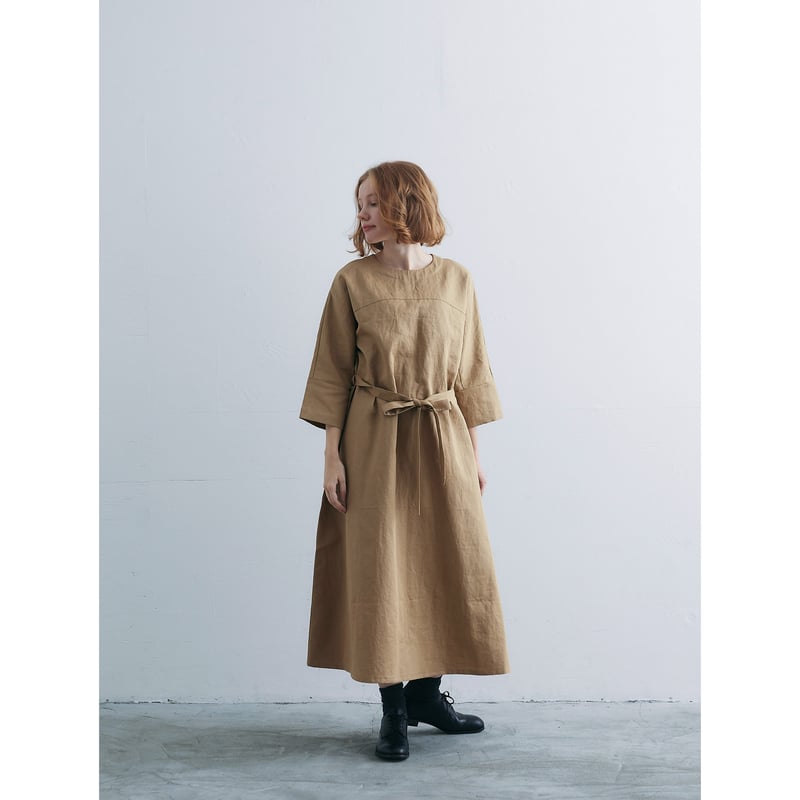 極美品】ジバンシー フランス製 ベルベットリボン ワンピース ゴールド