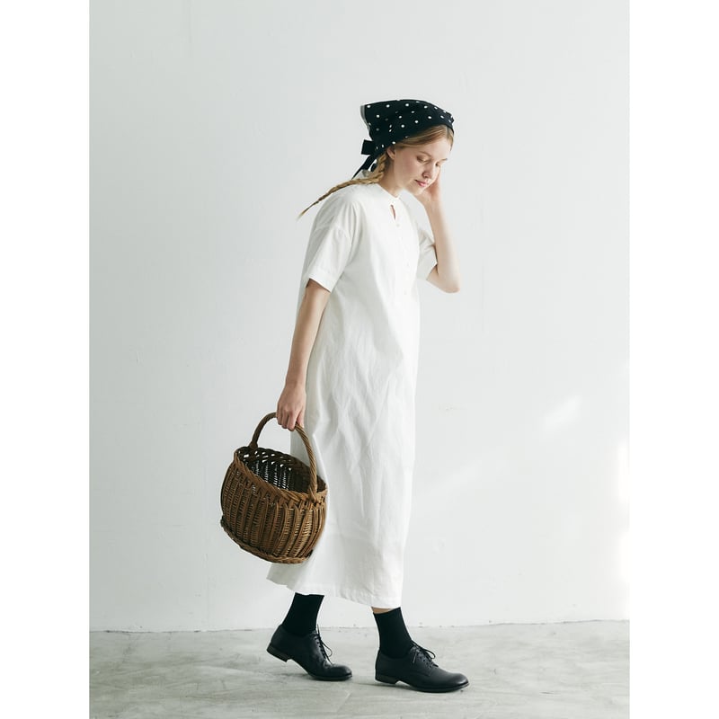 天日干しコットン・ペザントドレス／ホワイト | select shop Calli