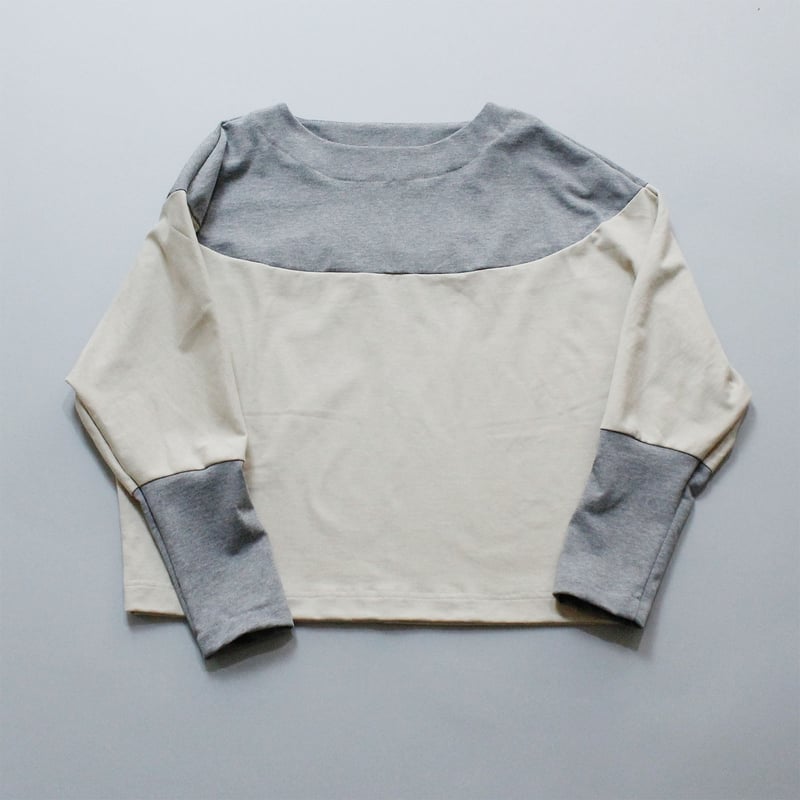 MAGALI バイカラーカットソー/グレー | select shop Calli MAGALI バイカラーカットソー/グレー | select shop Calli