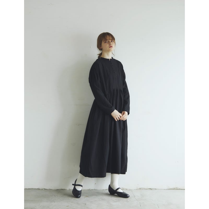 【タグ付新品】MAGALI 東炊きコットンビエラ クラシックワンピース 東炊きコットンビエラ・クラシック・ワンピース／カーマイン