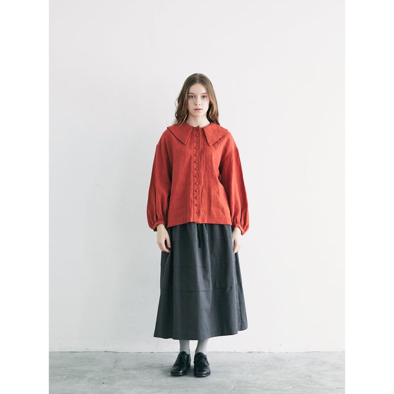 MAGARI マガリ リネンパピエ グランカラーブラウス 新品 MAGALI | リネンパピエ・グランカラーブラウス (off white