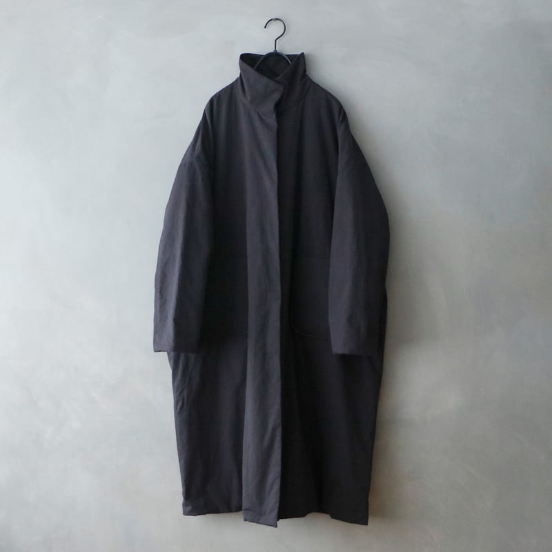 ヴィンテージフィニッシュ・コットン・パディットコート／ブラック