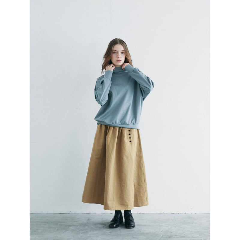 ハイゲージコットン・タートルカットソー／ホリゾンブルー | select