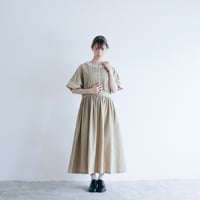 MAGALI コットンリネン・ファナージュ・クラシックワンピース MAGALI マガリ コットンリネン・ファナージュ・クラシック