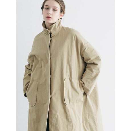 ワイドスリーブ ロング ウールガウンコートリバー仕立て LavishGate