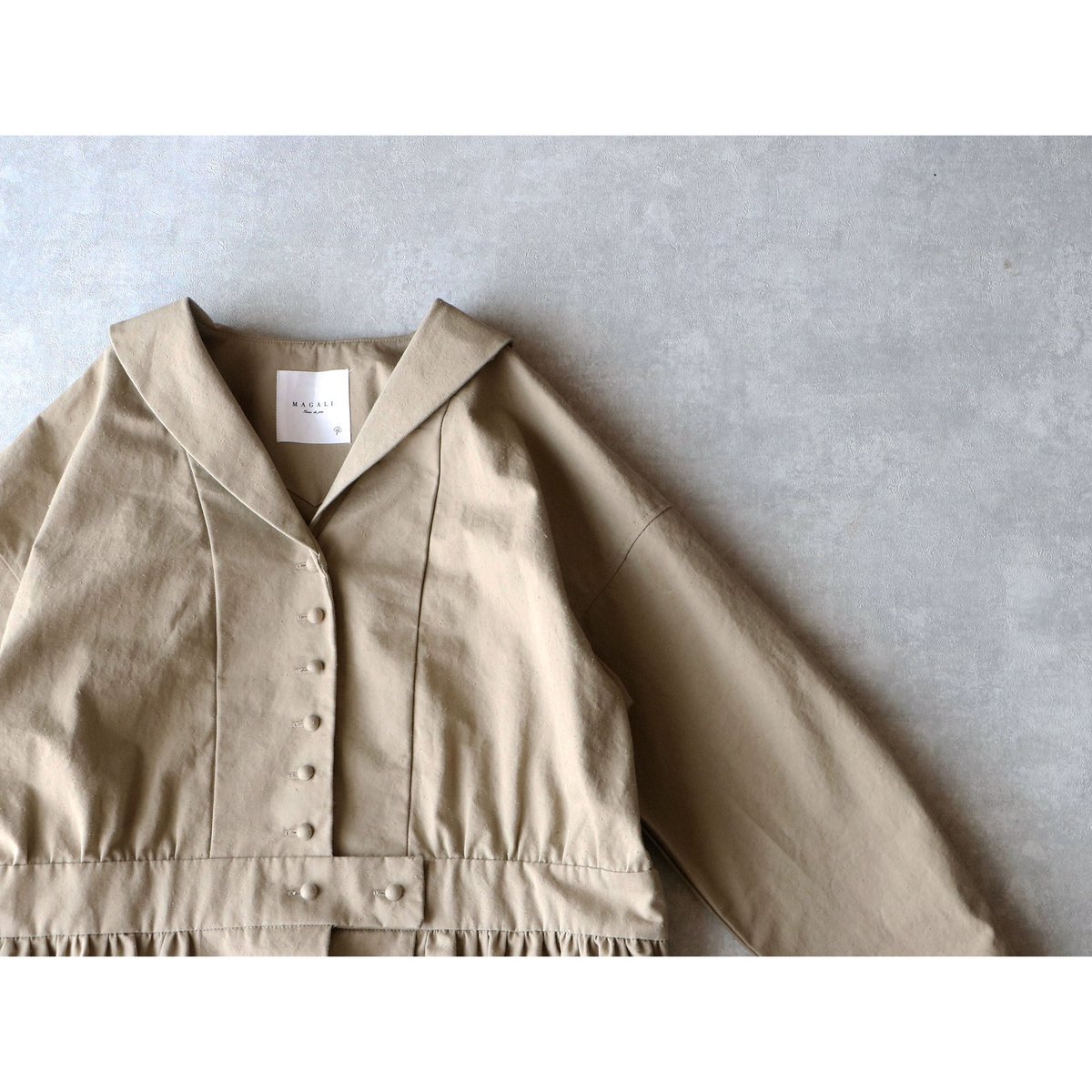 新品♡雑誌掲載 CELFORD シルクコットンワンピース ♡ベージュ CELFORD セルフォード CELFORD×P.J. REDOUTEコラボ Rosaボウタイ