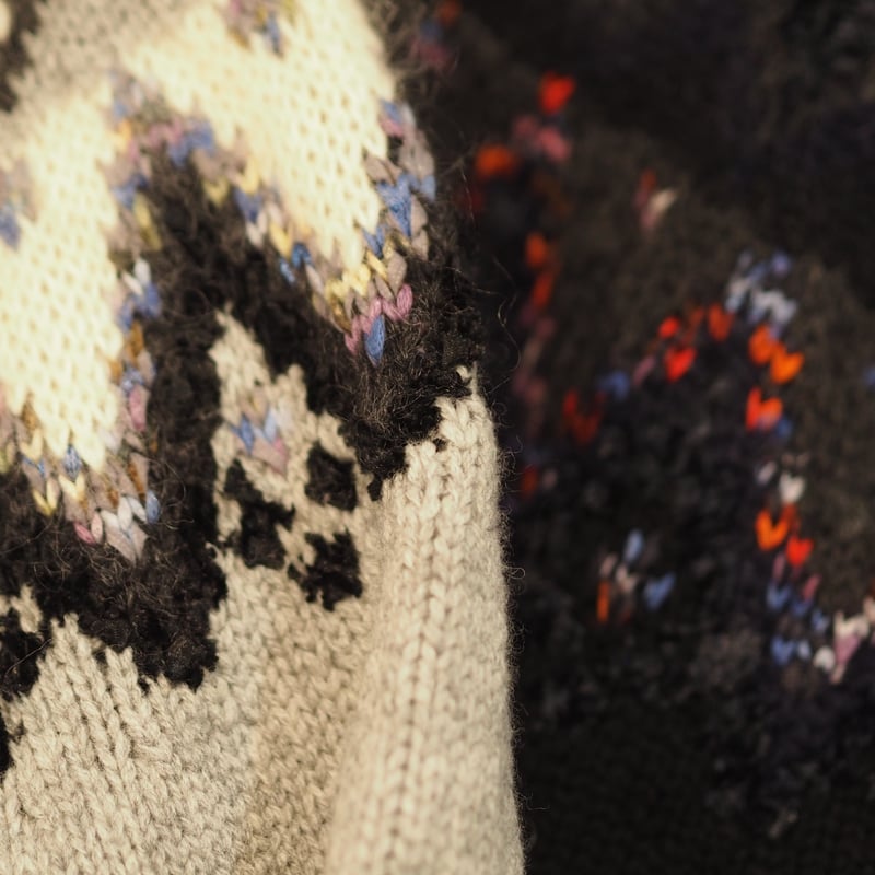 COOHEM NORDIC KNIT SWEATER／グレー | select shop Calli
