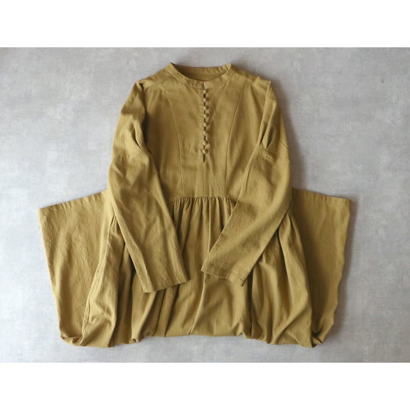 東炊きコットンビエラ・クラシック・ワンピース／ハニー