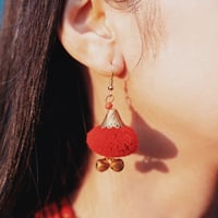 TARISMAN POMPON EARRINGS