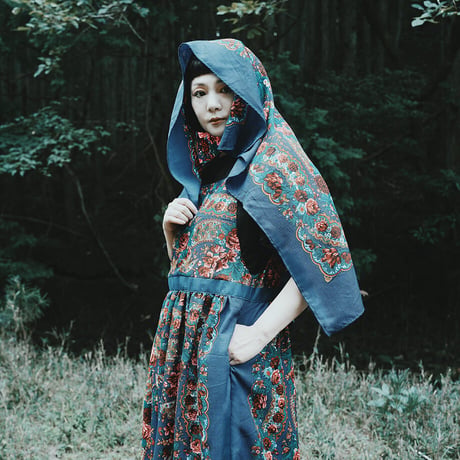Hedge witch スカーフ 青