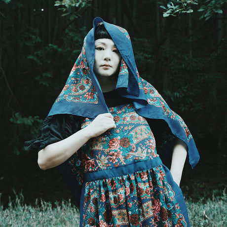 Hedge witch スカーフ 青