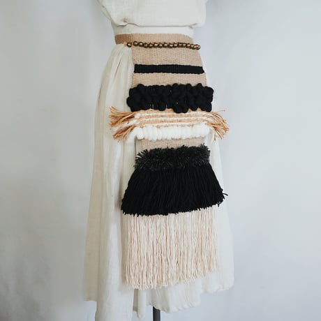 Ritual Apron / 前掛け（ラフィア・麻）