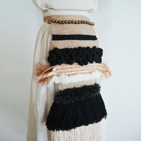 Ritual Apron / 前掛け（ラフィア・麻）