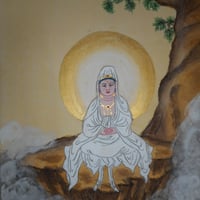 白衣観音　雪舟国際美術協会展　出展作品