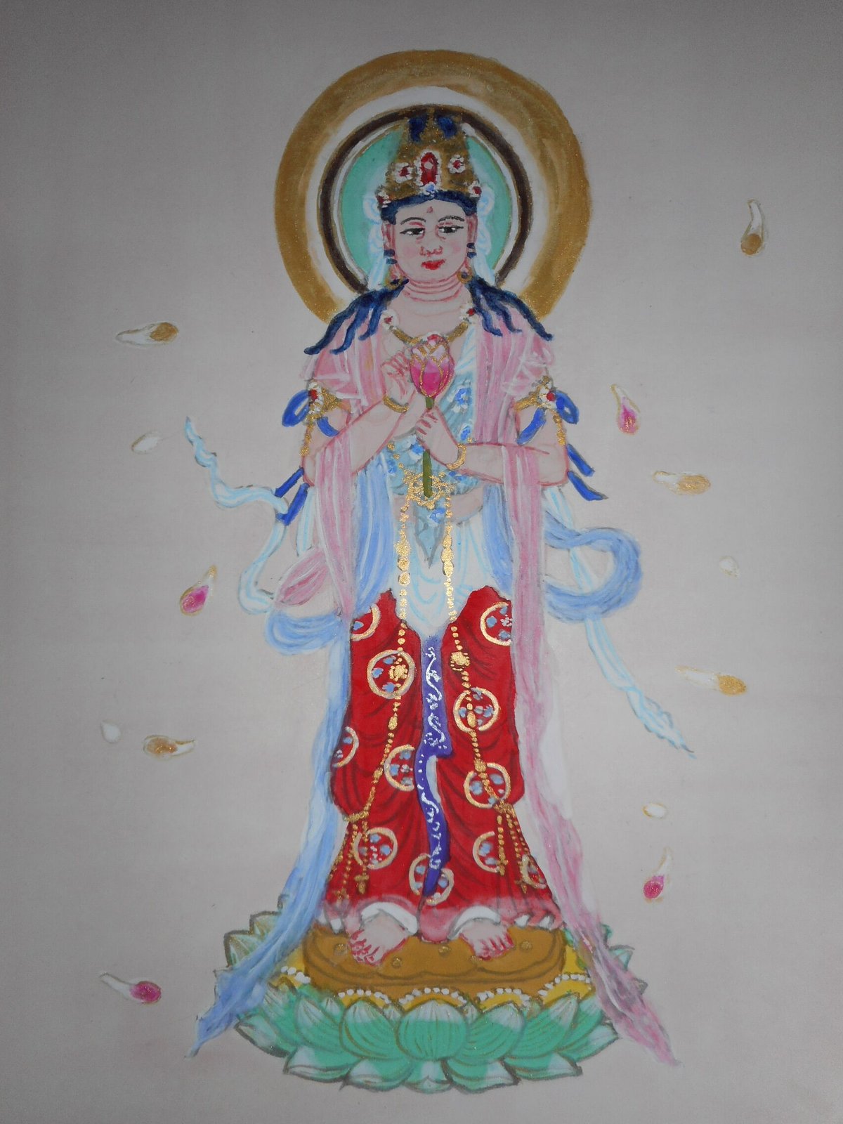 聖観世音菩薩 heart art kyoto 入選作品 | 仏教美術 -開運仏画-