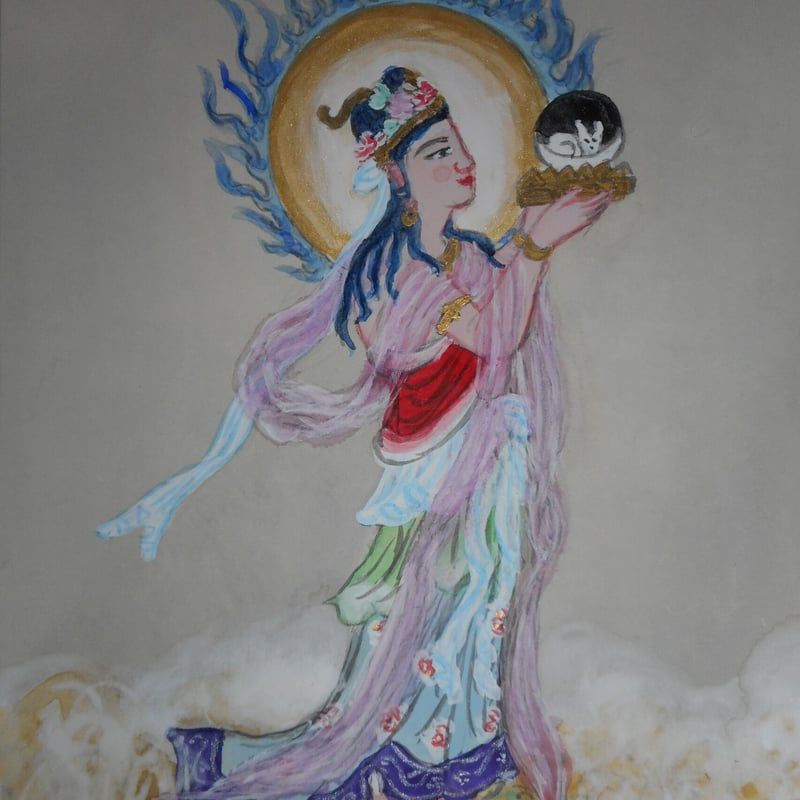 仏教美術事典 月天 | 仏教美術 -開運仏画-