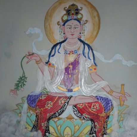 観菩菩薩　　第28回　日仏現代国際美術展　入選作品
