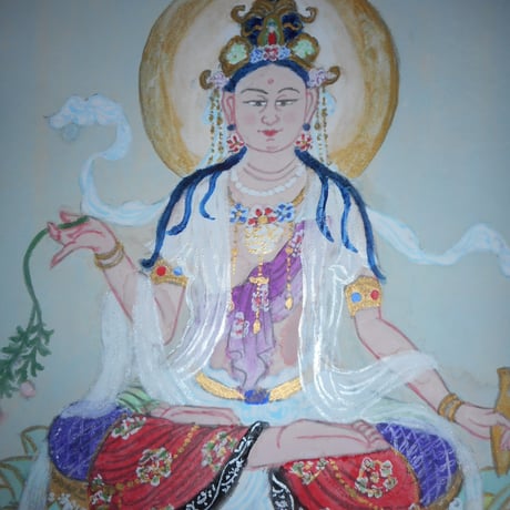 観菩菩薩　　第28回　日仏現代国際美術展　入選作品