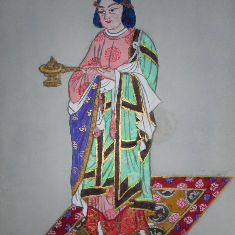 金運 希少　聖徳太子　ビンテージ油絵　福田元首総理寄贈大蔵大臣贈り物 金運 希少聖徳太子ビンテージ油絵福田元首総理寄贈大蔵大臣贈り物